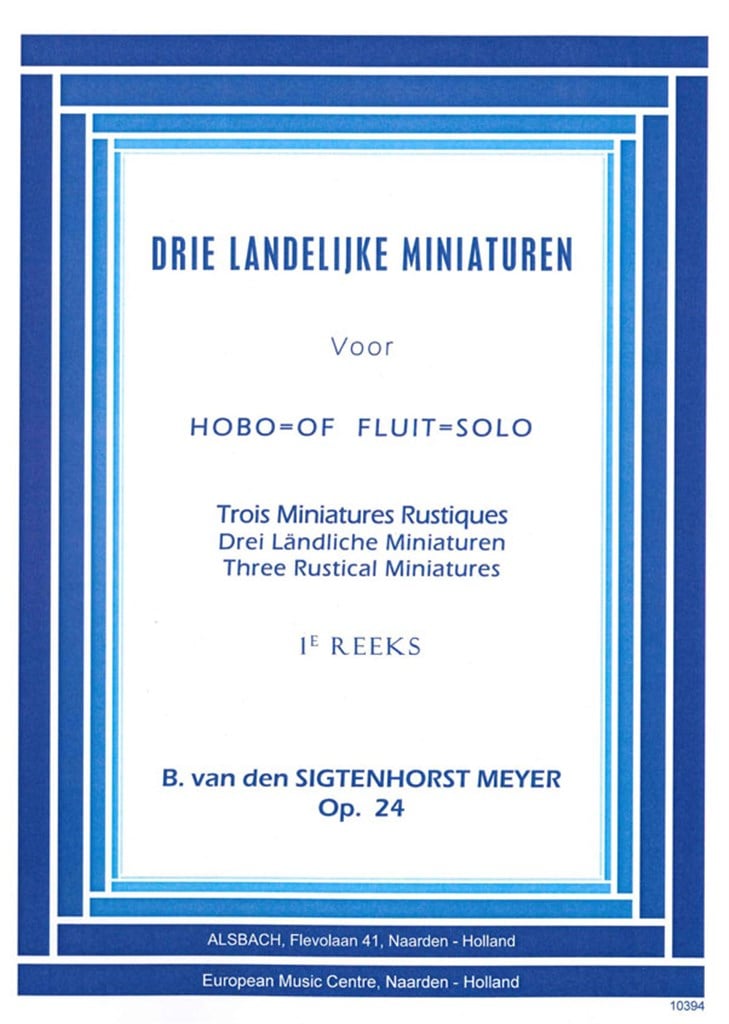 3 Landelijke Miniaturen Opus 24